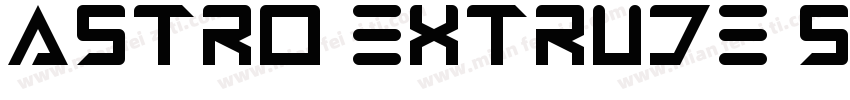 astro extrude shadow字体转换